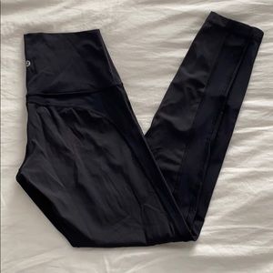 Lulu lemon high rise, mesh panel leggings